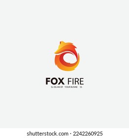 fox color icon logo design illustration