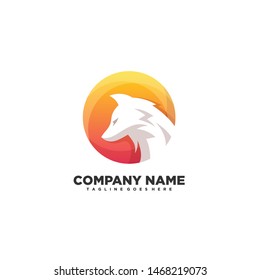 Fox Colorful Design Illustration Vector Template. Suitable for Creative Industry, Multimedia, entertainment, Educations, Shop, and any related business