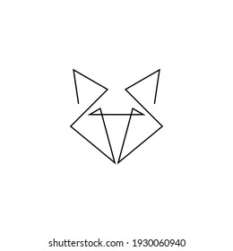 fox continuous line simple illustration 