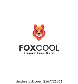 Fox Cool Gradient Colorful Logo