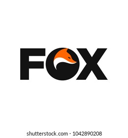 Fox creative logo vector. Fox icon.