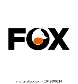 Fox creative logo vector. Fox icon.