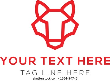 Fox creative logo vector. Fox icon, Fox Modern Geometric Logo Abstract shape of fox. Clean Logo
