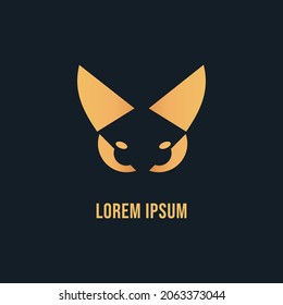 Fox creative logo vector. Fox icon, Fox Modern Geometric Logo Abstract shape of fox. Clean Logo