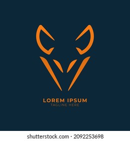 Fox creative logo vector. Fox icon, Fox Modern Geometric Logo Abstract shape of a fox. Clean Logo