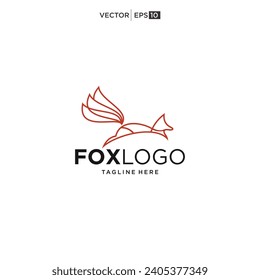 Fox creative logo vector. Fox icon vector illustration