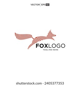 Fox creative logo vector. Fox icon vector illustration