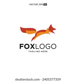 Fox creative logo vector. Fox icon vector illustration