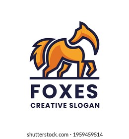 Fox Creative Modern Colors Logo Template