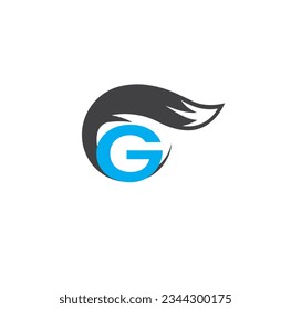   FOX logotipo creativo moderno y letra mayúscula G   diseño simple de logotipo con gráfico vectorial