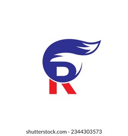   FOX creative modern logo and letter R logo  simple design with vector graphic