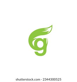   FOX creative modern logo and  small letter g   logo  simple design with vector graphic