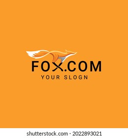 Fox creative orange logo branding