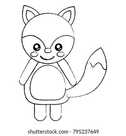 fox cute animal icon image 