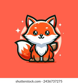 Fox Cute Mascot Logo