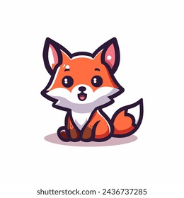 Fox Cute Mascot Logo