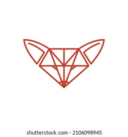 Fox Diamond Icon Illustration Brand Identity