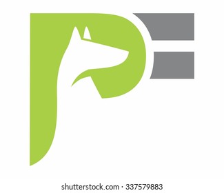 fox dog logo icon vector