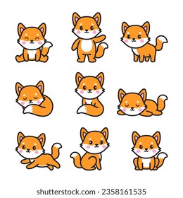 Fox Doodle Character Cartoon Illustration