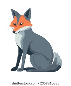 Icono de máscara de dibujo de zorro ilustración aislada