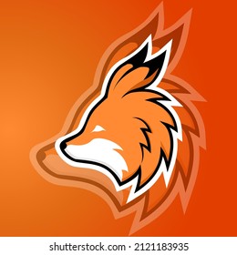 Fox emblem logo. E-sport gaming logo template. Suitable for e-sports, clubs, or communities that can be represented by this logo
