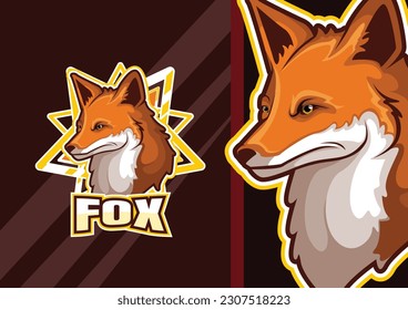 Fox esport cartoon logo