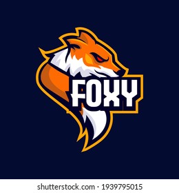 Fox e-sport mascot logo badge