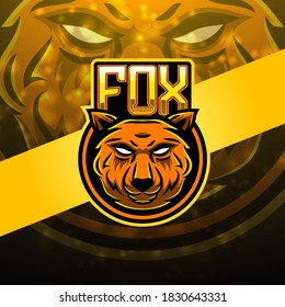 Fox esport mascot logo design