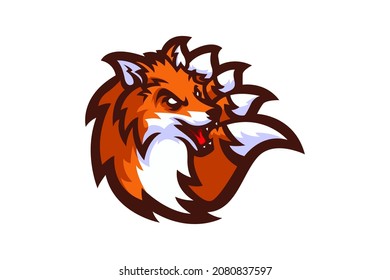 fox esport mascot vector image