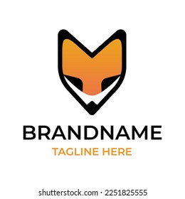 Fox eye Modern Logo-Symbol