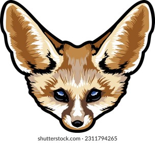 Fox Face Illustration. Wild. Forest. Vector