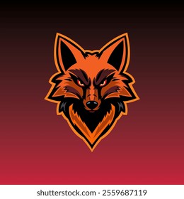 The fox face logo has a fierce character, full of energy and assertiveness