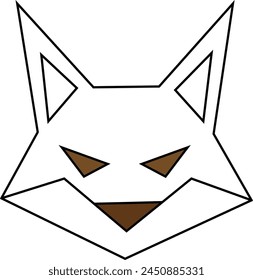 Icono de Vector con logotipo Fox Face.