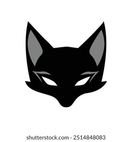 Fox face logo, wolf, icon, logo, fox silhouette, Vector illustration, EPS 10,