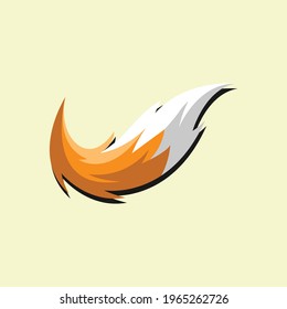 fox fire tail clean logo  perfect for sport logo  startup logo    technology logo 