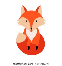 Fox flat illustration