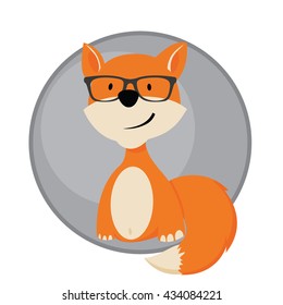 fox flat vector