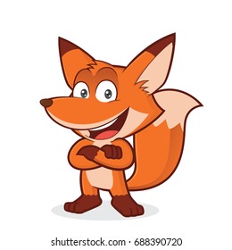 Fox with folded hands