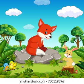 fox in the forest