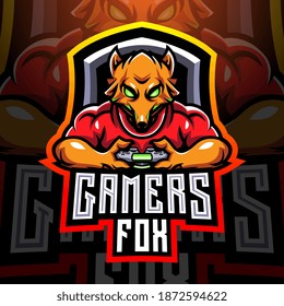Fox Gamers esport holding Game-pad Joystick