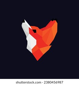 Design des geometrischen Fox-Kopfes