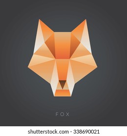 fox geometric vector illustration