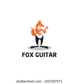 fox guitar logo design
