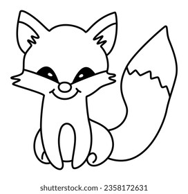 Fox - Hand Drawn Sly Wild Animal with Piercing Eyes and Clever Demeanor Conveying Intelligence, Craftiness, Cunning, Intrigue, and Hero or Villain with Mysterious Mask