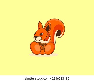 fox happiness logo mascot cartoon industrial