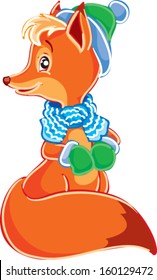 fox hat and scarf