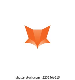 Logotipo de resumen de la cabeza de Fox. Diseño de iconos de Fox