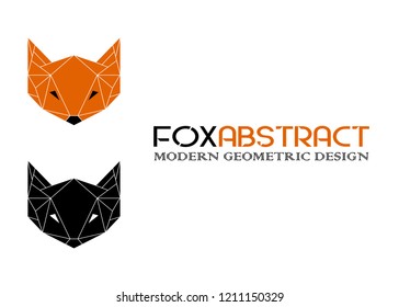Fox head abstract modern design