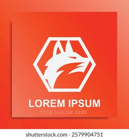 Fox Head with an Elegant Shape. This logo was created with the concept of a fox head. looks simple, minimalist, modern, elegant. Very suitable for technology, sports, fitness, mascots, automotive, etc