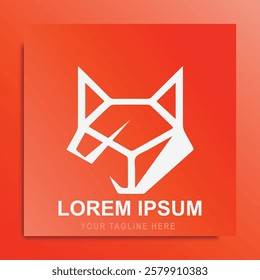Fox Head with an Elegant Shape. This logo was created with the concept of a fox head. looks simple, minimalist, modern, elegant. Very suitable for technology, sports, fitness, mascots, automotive, etc